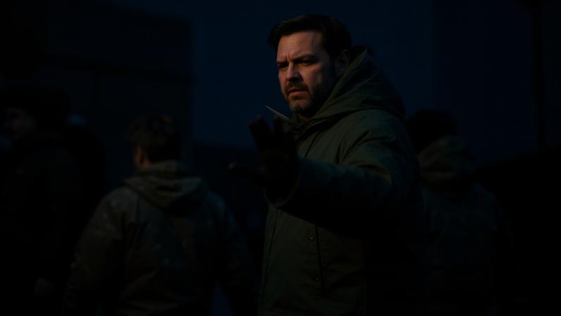 JD Vance at the US military’s Pituffik base in Greenland, 28 March 2025.