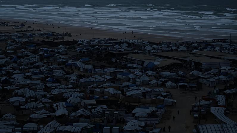 Tendas fornecidas a palestinos deslocados são inadequadas para o inverno em Gaza