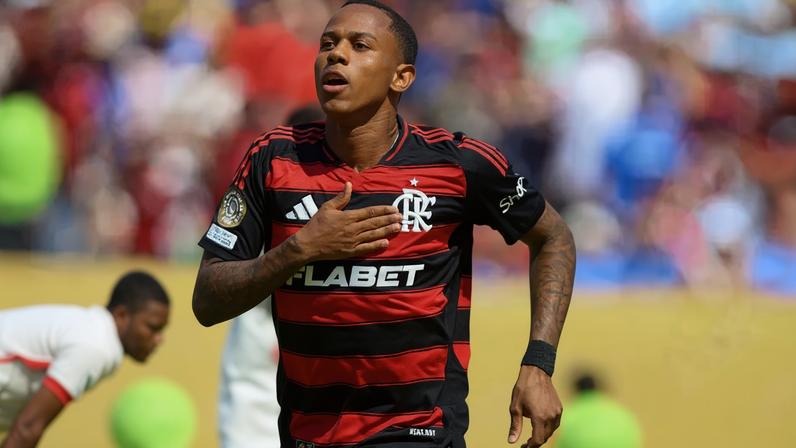 Wallace Yan comemora gol pelo Flamengo contra o Chelsea no Mundial de Clubes (Foto: Gilvan de Souza/Flamengo)