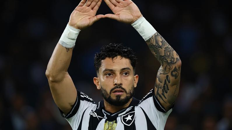Comemoração de Alex Telles em gol do Botafogo (Foto: Vítor Silva/Botafogo)