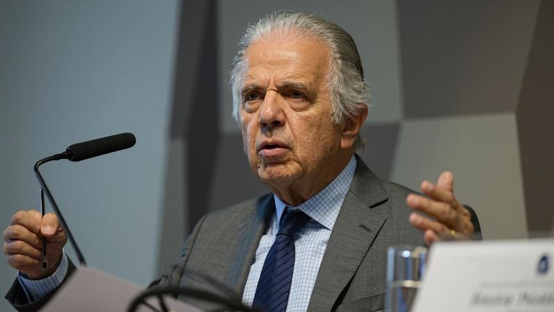 O ministro da Defesa José Múcio Monteiro em audiência do Senado Federal. Foto: Andressa Anholete/Agência Senado