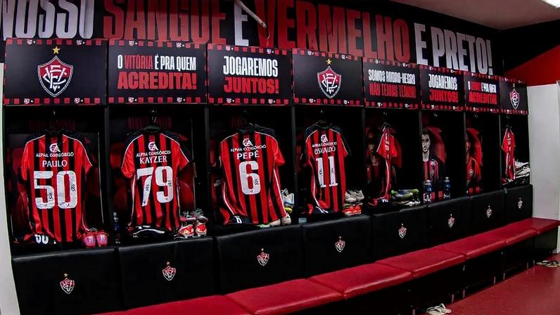 Vestiário do Vitória (Foto: Victor Ferreira / EC Vitória)