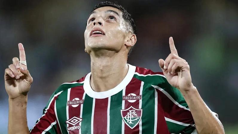 Serna comemora gol em Fluminense x Mirassol (Foto: LUCAS MERÇON / FLUMINENSE F.C.)