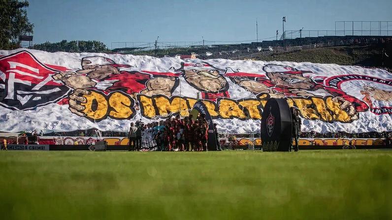 Torcida do Vitória na partida contra o Botafogo (Foto: Victor Ferreira / EC Vitória)