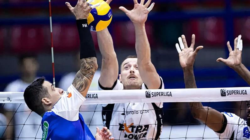 Cruzeiro x Praia Clube na Superliga Masculina (Foto: Agência i7/Sada Cruzeiro)