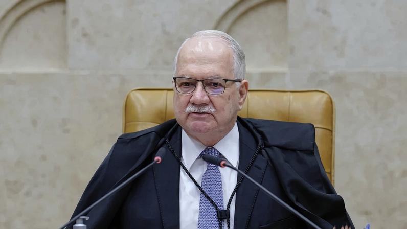 Fachin na sessão de encerramento do Ano Judiciário 2025. Foto: Rosinei Coutinho/STF