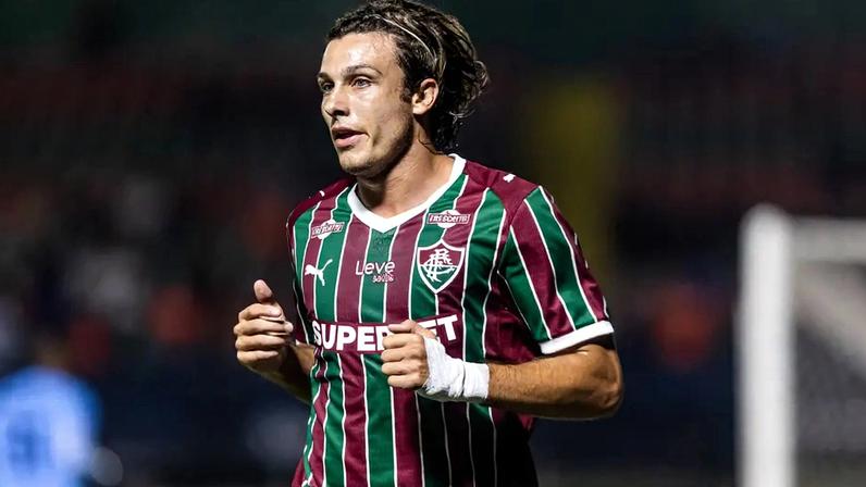 Canobbio em ação em Fluminense x Nova Iguaçu (Foto: Marina Garcia/ Fluminense FC)