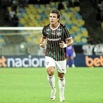 Canobbio fica com marca na canela após entrada de Allan em Fla x Flu