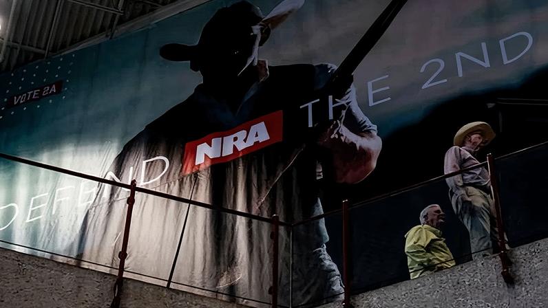 The NRA’s annual convention in Dallas, Texas, on 18 May 2024.