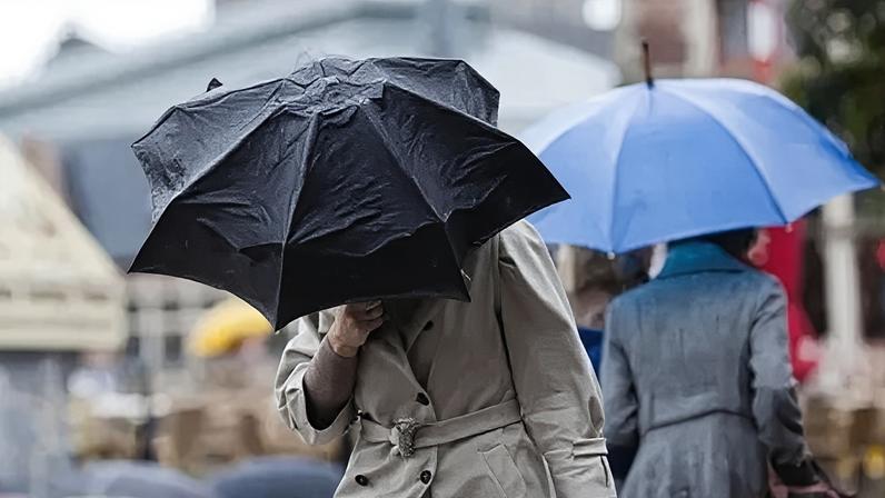 Outbreaks of heavy rain have hit parts of south and mid Wales
