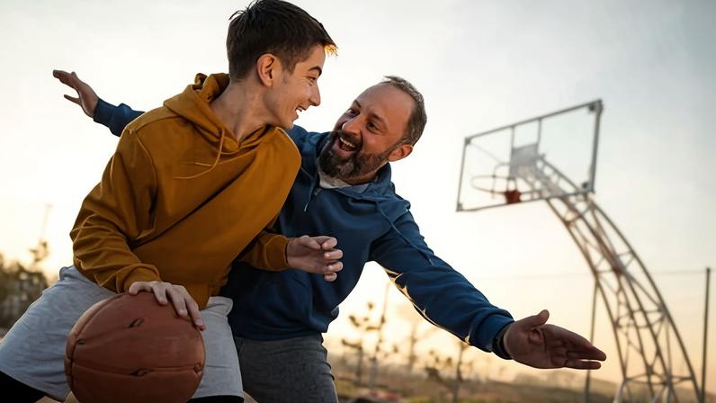 Uncle-like energy.