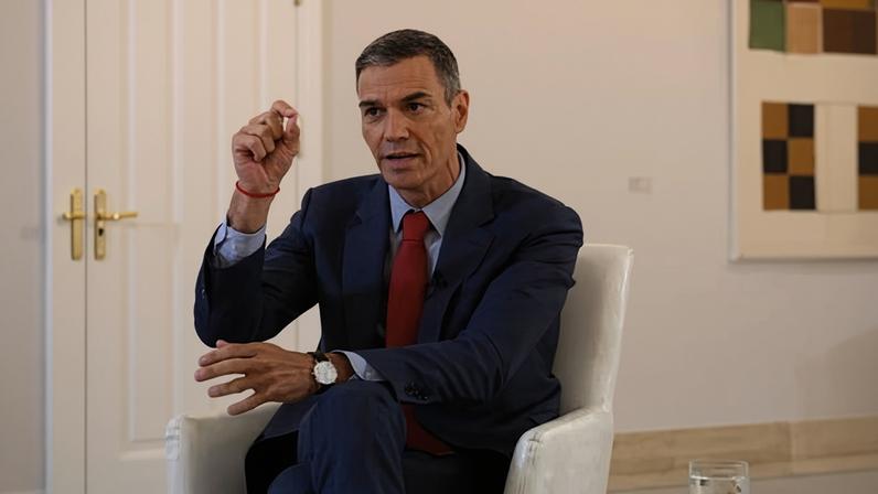 Spain’s prime minister, Pedro Sánchez, in Madrid, 2 September 2025.