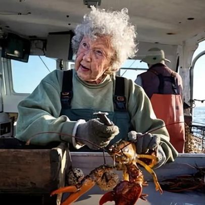 A Lobster Lady do Maine, pescadora por quase um século, morre aos 105
