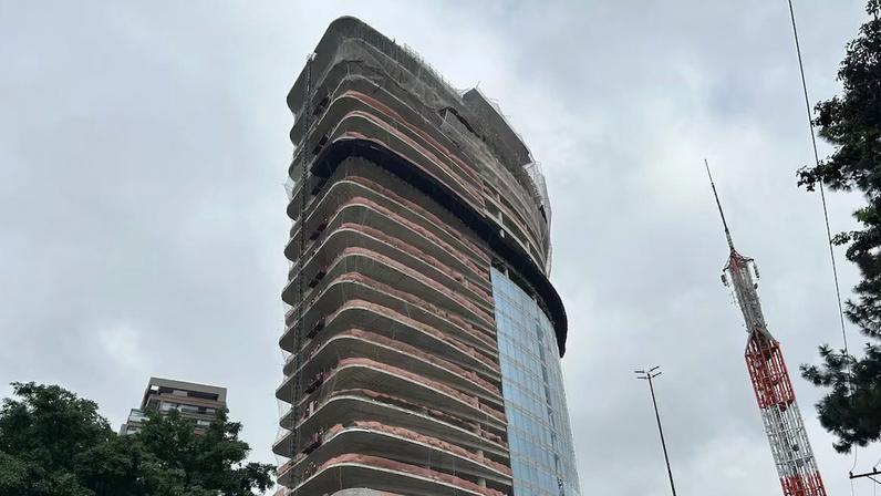 Cyrela Corporate, que ficará no começo da Rua Oscar Freire, no bairro de Sumaré, em abril de 2025: novo prédio para operação do Nubank (Foto: Bloomberg Línea)