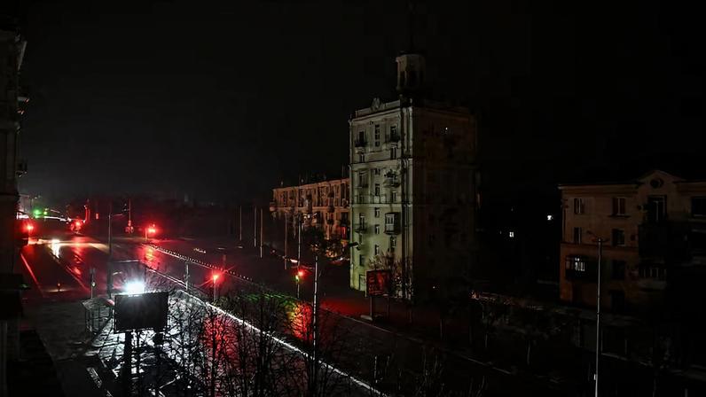 Power blackout in Zaporizhzhia