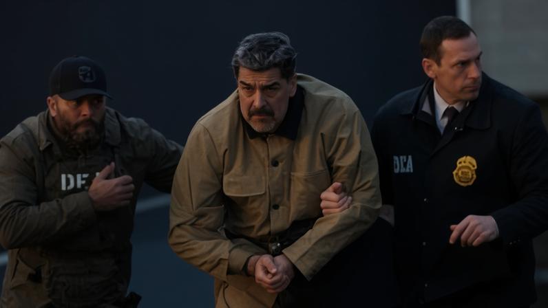 Nicolás Maduro é levado de helicóptero para veículo blindado para audiência em Nova York