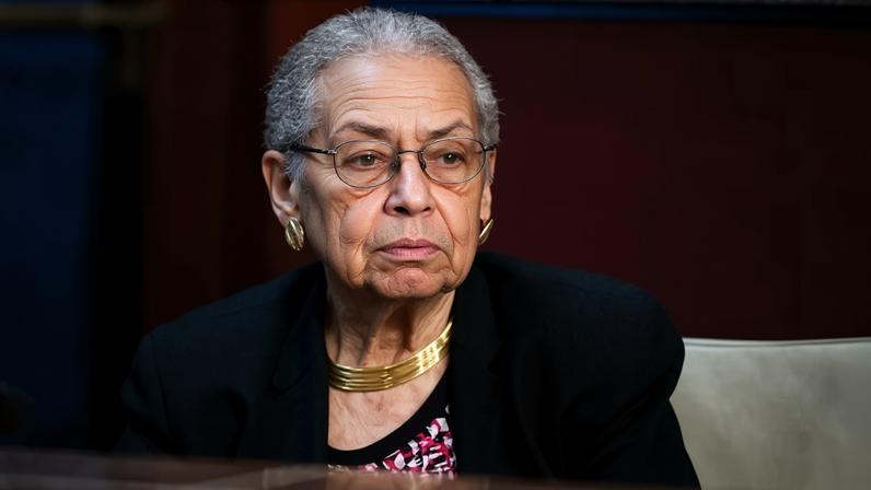 Eleanor Holmes Norton at the capitol in Washington DC on 10 September 2025.