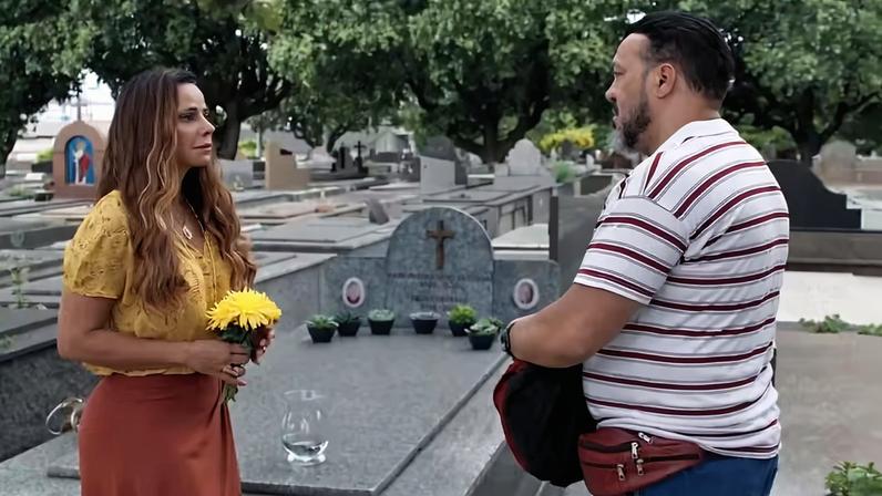 Belo e Viviane Araujo em Três Graças — Foto: Reprodução/Globo