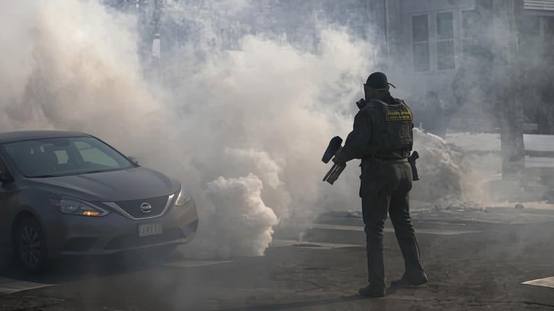 ‘Against the demands and best aspirations of civilization ⁠– western or any kind ⁠– they tell us the human being is a creature that yearns for nothing more than blood and soil.’ Photograph: Scott Olson/Getty Images