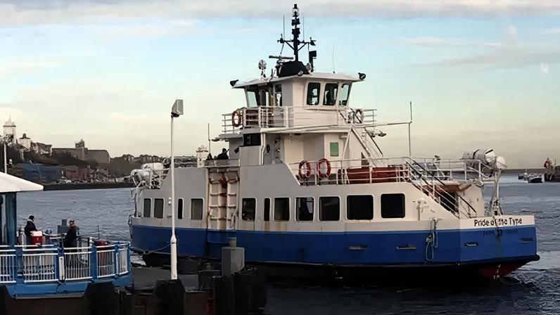 One of the Shields Ferry's landings was damaged on Tuesday