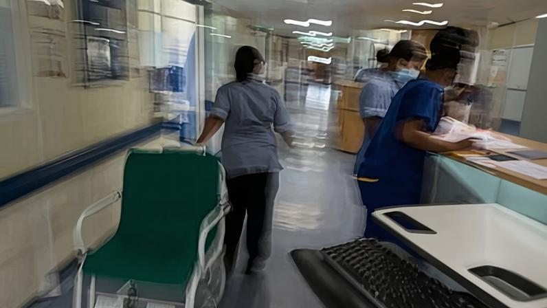 A nurse in the north-west of England said it had become ‘routine’ for 26 patients to be stuck in a corridor awaiting a bed.