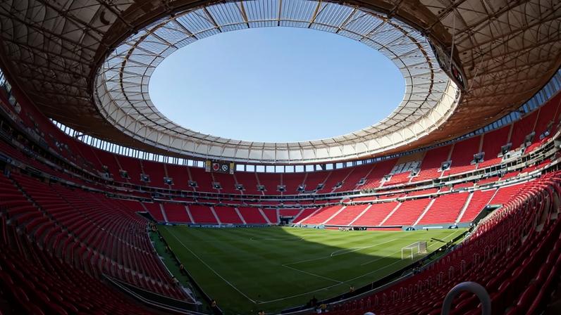 Estádio Mané Garrincha, o palco da Supercopa Rei de 2026 (Foto: Paula Reis / CBF)