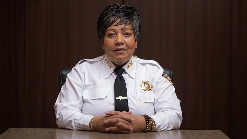 Sheriff Rochelle Bilal in her office building in center city, Philadelphia, on 13 January 2026.