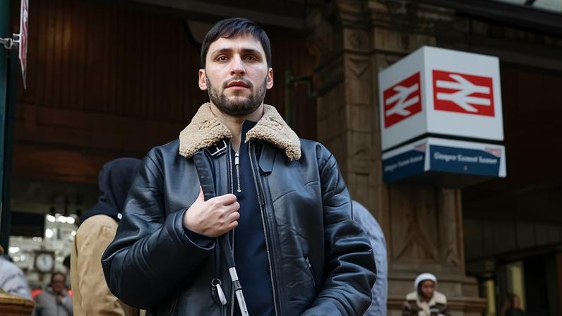 Abdul Eneser was able to haul himself back on to the platform with only a minute to spare before a train arrived.