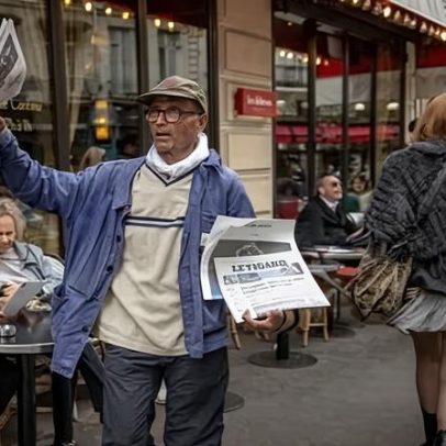 Último vendedor de jornais na França recebe prêmio de prestígio