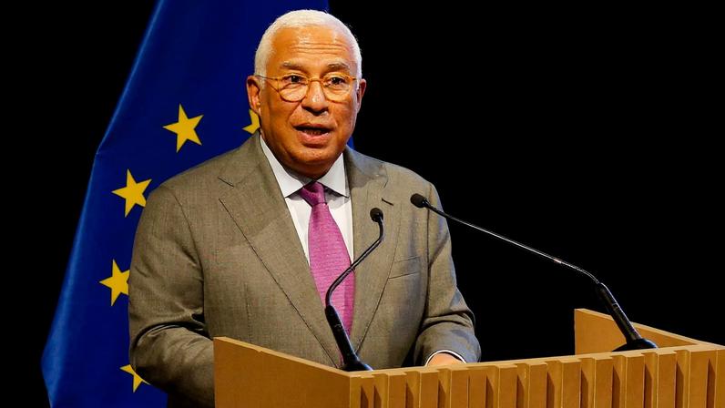 European Council President Antonio Costa delivers a speech, on the day authorities of the European Union and the South American bloc Mercosur sign a free trade agreement, ending more than 25 years of negotiations, in Asuncion, Paraguay, January 17, 2026. REUTERS/Cesar Olmedo