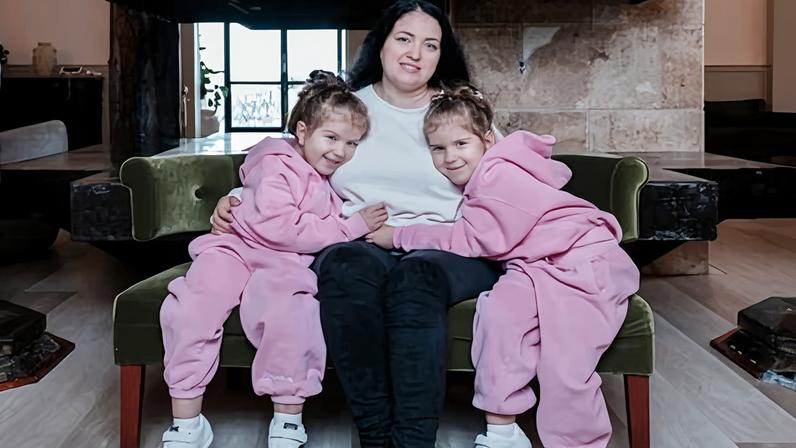 Liliya Miroshnik with Micaela (left) and Abigail: ‘I refused to give up hope.’