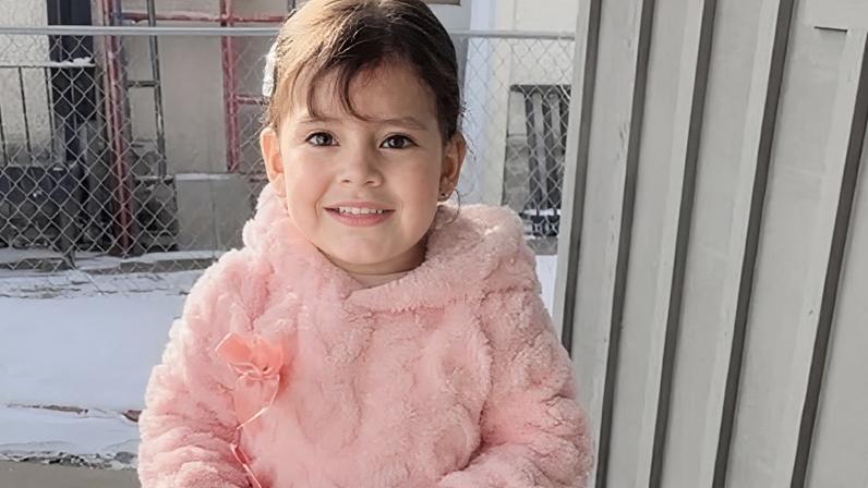 The two-year-old girl detained by federal agents in Minneapolis with her father on 22 January.