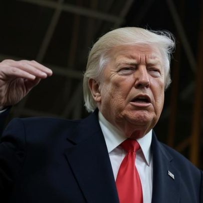 Trump mostra dedo do meio a manifestante em visita à Ford em Michigan