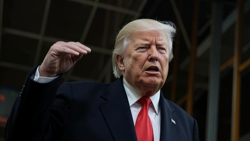 Trump mostra dedo do meio a manifestante em visita à Ford em Michigan