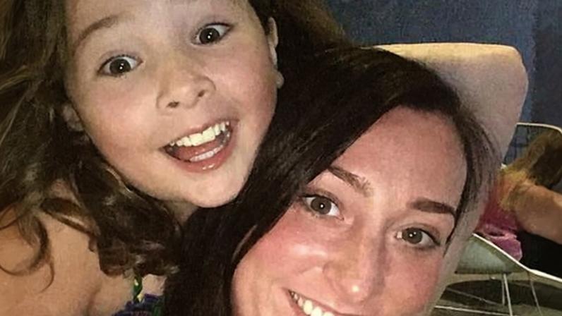 Milly Main, left, who died at the Queen Elizabeth university hospital in Glasgow in 2017 after contracting an infection, with her mother, Kimberly Darroch.