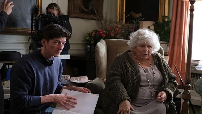 Lee Knight on set with Miriam Margolyes. The film is inspired by Knight’s own friendship with a lonely widow who lived next door.