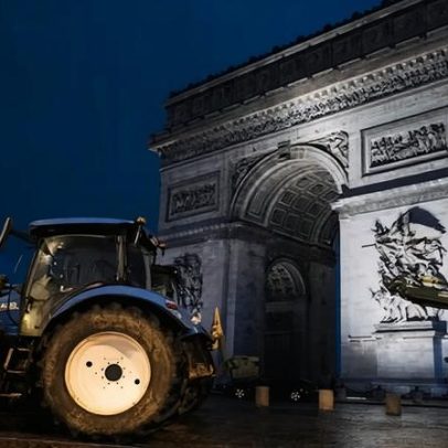 Agricultores franceses protestam em Paris contra acordo UE-Mercosul