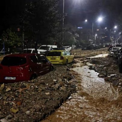 Grécia sofre tempestade de chuva; duas pessoas morrem