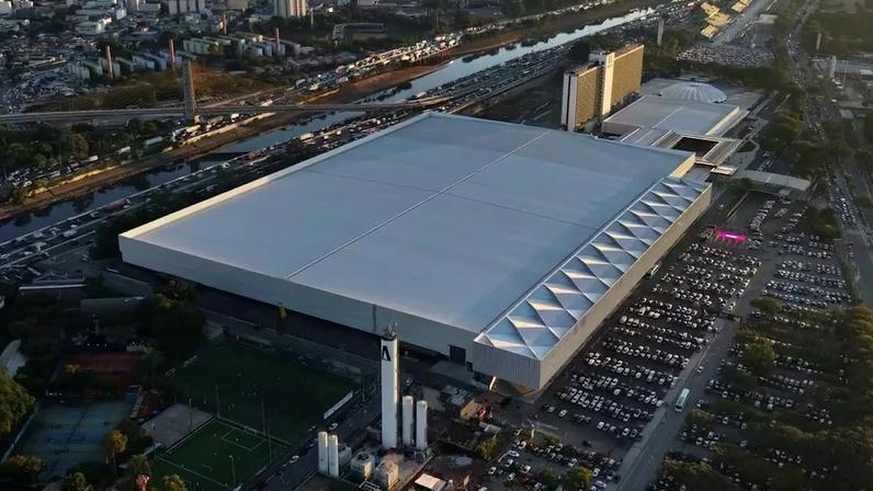 O Distrito Anhembi, em São Paulo, foi reinaugurado em junho de 2024 após investimento de R$ 608 milhões pelo grupo francês GL Events