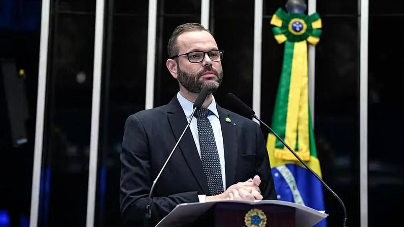 Senador Jorge Seif foi eleito em 2022 por Santa Catarina — Foto: Roque de Sá/Agência Senado