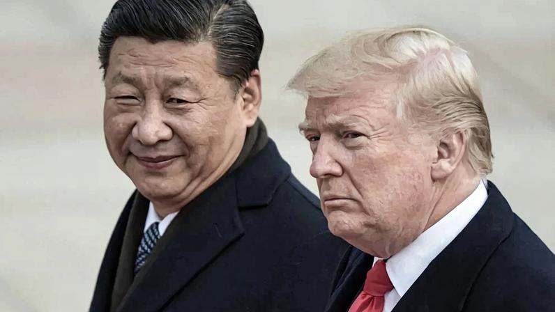 O presidente chinês Xi Jinping e dos EUA Donald Trump Foto: Fred Dufour/AFP