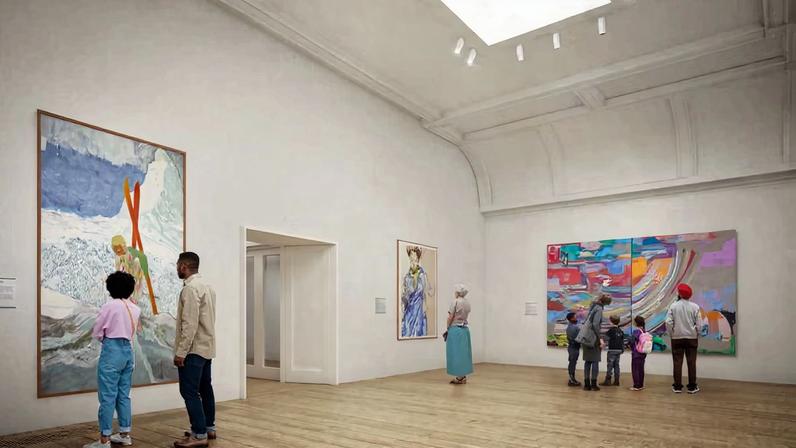 A rendering of the Blavatnik Contemporary Galleries