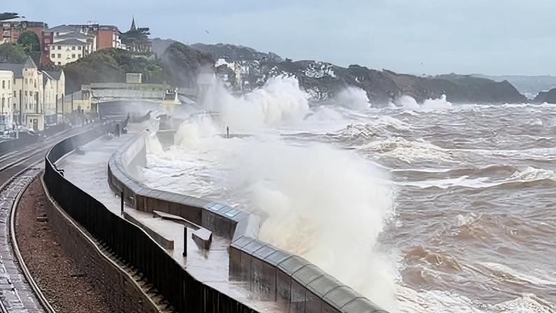 A new sea wall was built at Dawlish after the track was destroyed in 2014