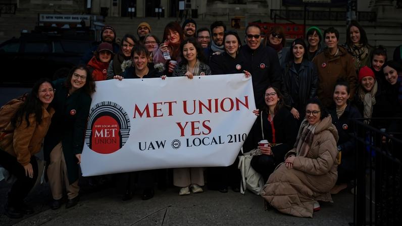 Staff of the Metropolitan Museum of Art who were involved in the unionising effort