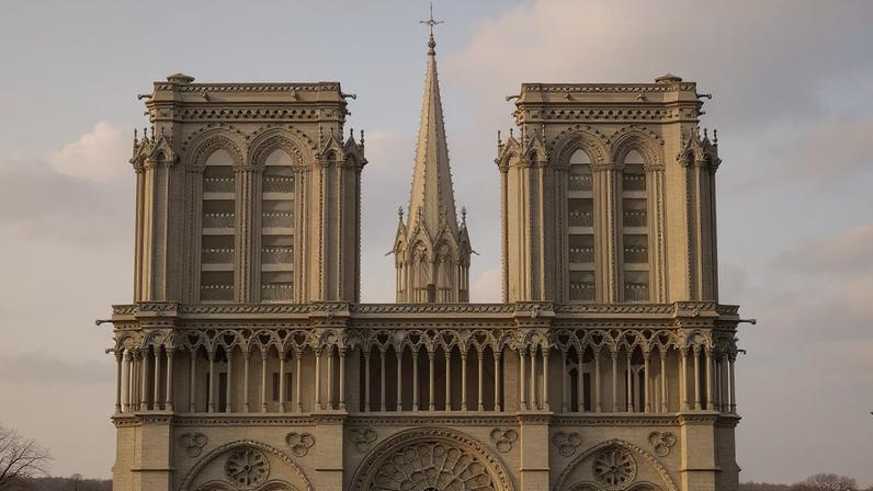 Viollet-le-Duc’s 1843 competition drawing for the restoration of Notre-Dame de Paris