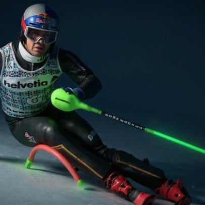 Após prata, Lucas Pinheiro belisca pódio ao bater na trave em Adelboden