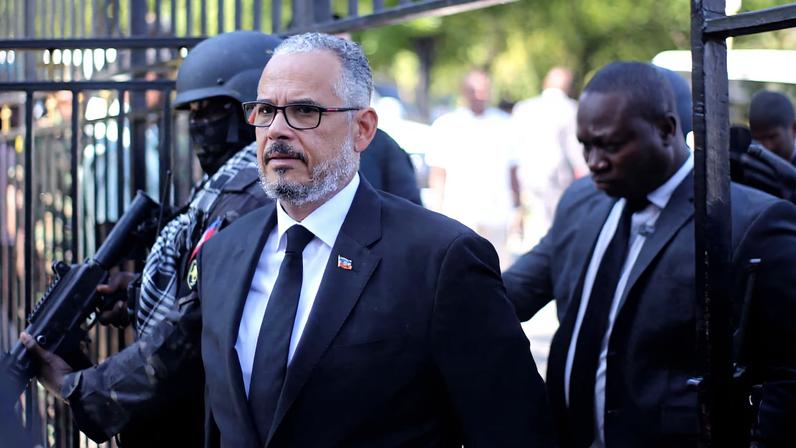 Haiti's Prime Minister Alix Didier Fils-Aime walks as he attends a Mass in honor of Pope Francis at Saint Pierre church in Petionville, Port-au-Prince, Haiti April 25, 2025. REUTERS/Jean Feguens Regala/File Photo