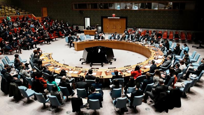 Members of the UN Security Council meet on Iran at the request of the United States at U.N. headquarters in New York City, U.S., January 15, 2026. REUTERS/Eduardo Munoz