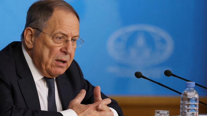 Russian Foreign Minister Sergei Lavrov speaks during his annual press conference in Moscow, Russia January 20, 2026. REUTERS/Shamil Zhumatov