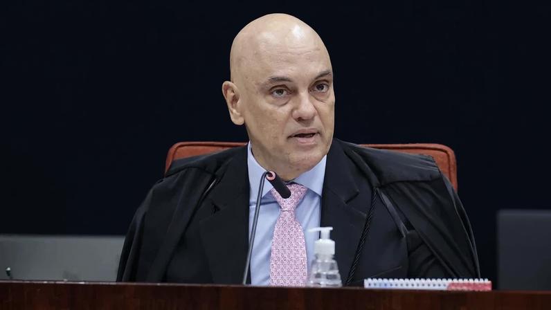 O ministro Alexandre de Moraes em julgamento da trama golpista, em 9 de setembro de 2025, na Primeira Turma do STF. Foto: Rosinei Coutinho/STF